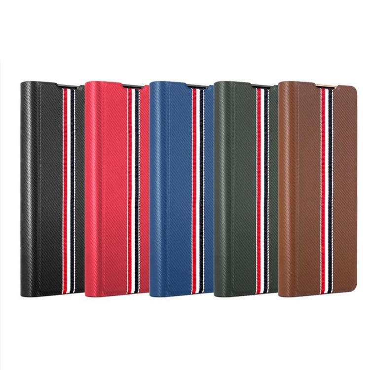 For Samsung Galaxy Z Fold4 Cross Texture Ultra-thin Folding Phone Case
