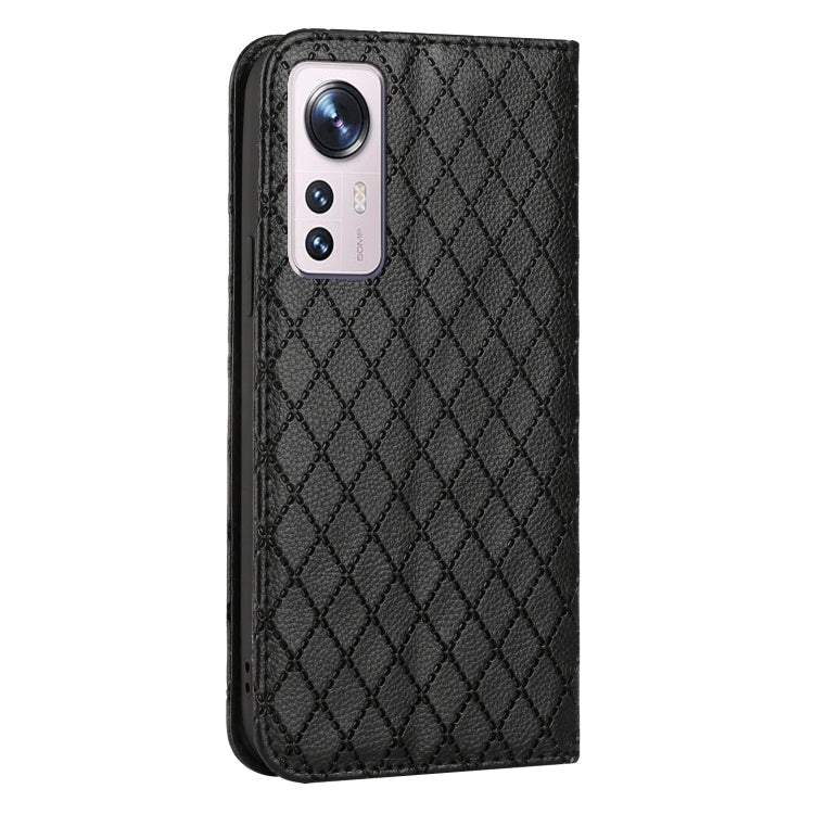 For Xiaomi 12 Lite S11 RFID Diamond Lattice Flip Leather Phone Case