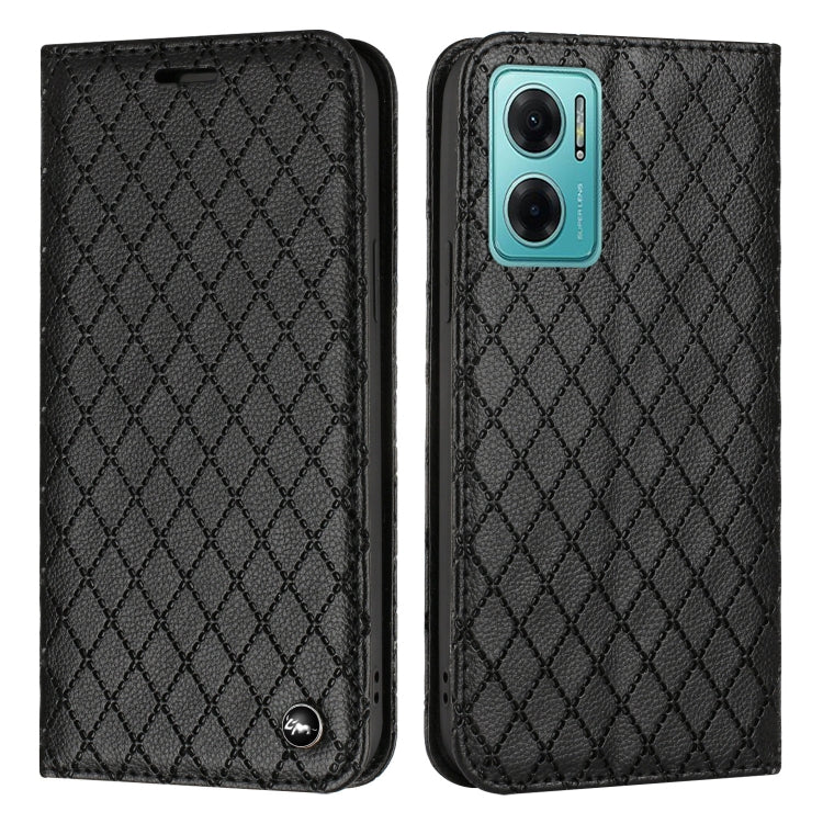 For Xiaomi Redmi 10 5G / Note 11E S11 RFID Diamond Lattice Flip Leather Phone Case