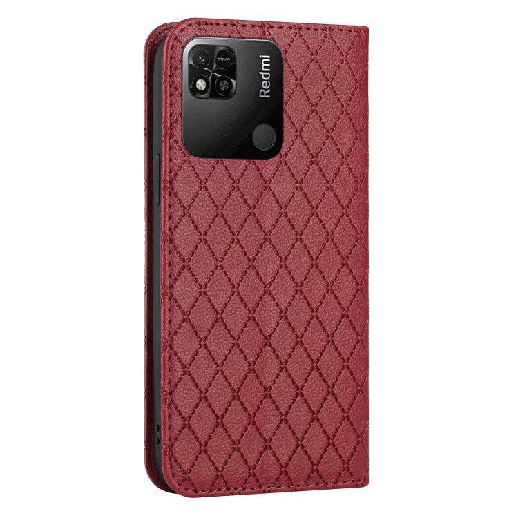 For Xiaomi Redmi 10A S11 RFID Diamond Lattice Flip Leather Phone Case