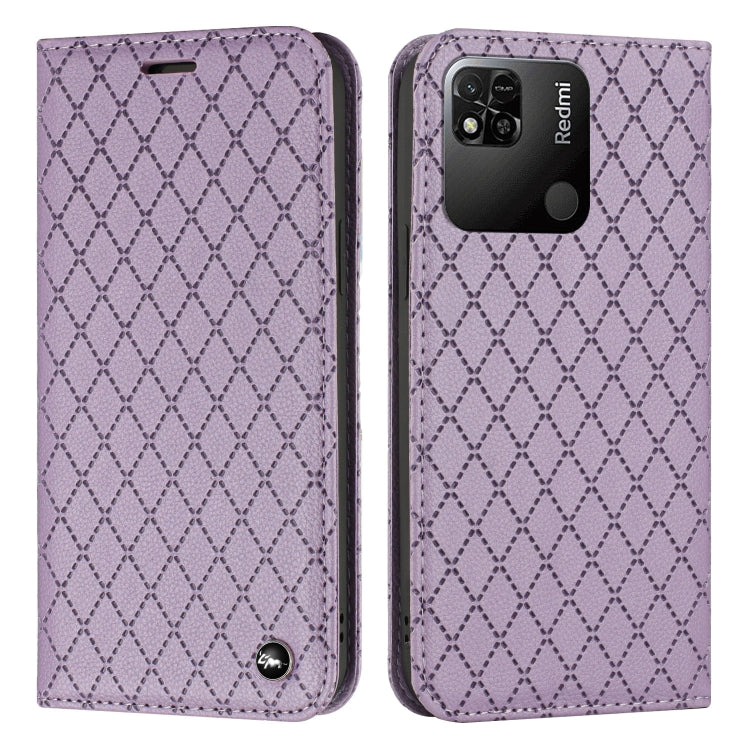 For Xiaomi Redmi 10A S11 RFID Diamond Lattice Flip Leather Phone Case