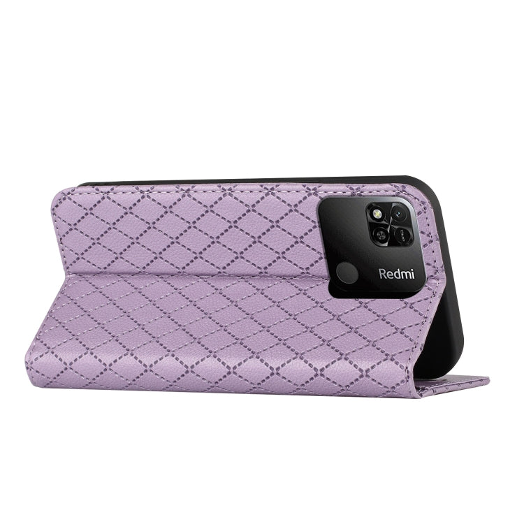 For Xiaomi Redmi 10A S11 RFID Diamond Lattice Flip Leather Phone Case