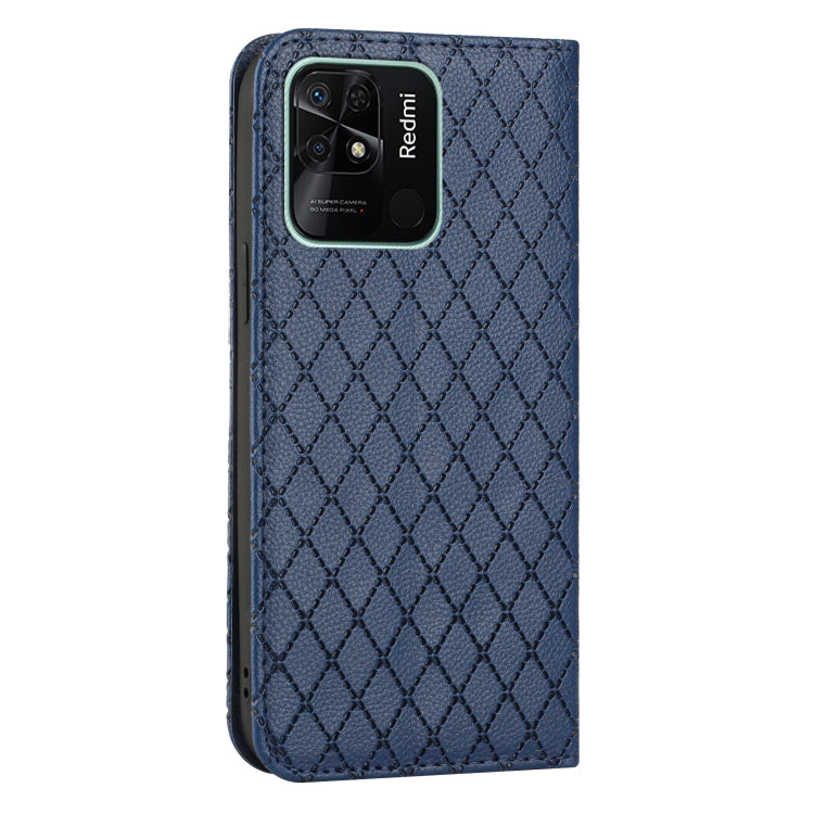 For Xiaomi Redmi 10C S11 RFID Diamond Lattice Flip Leather Phone Case