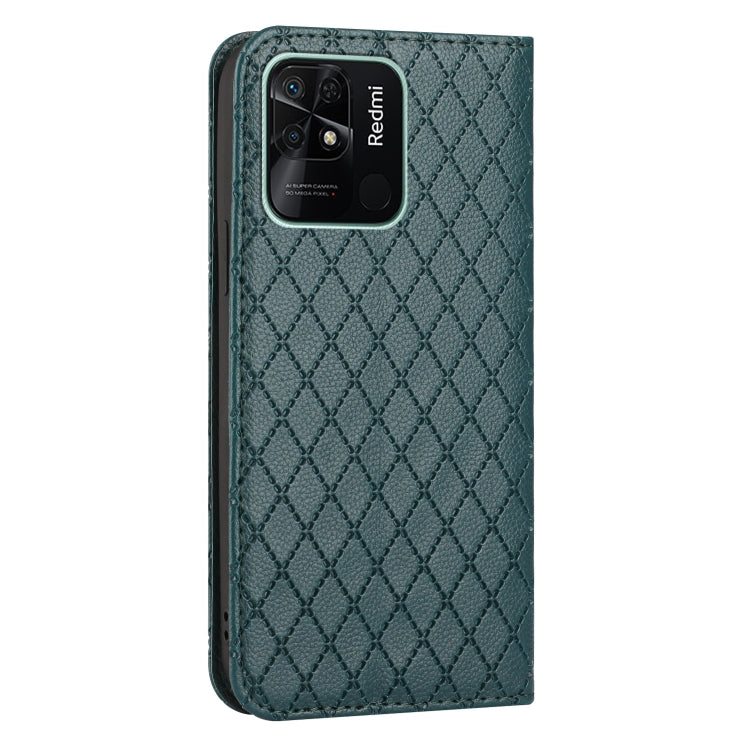 For Xiaomi Redmi 10C S11 RFID Diamond Lattice Flip Leather Phone Case
