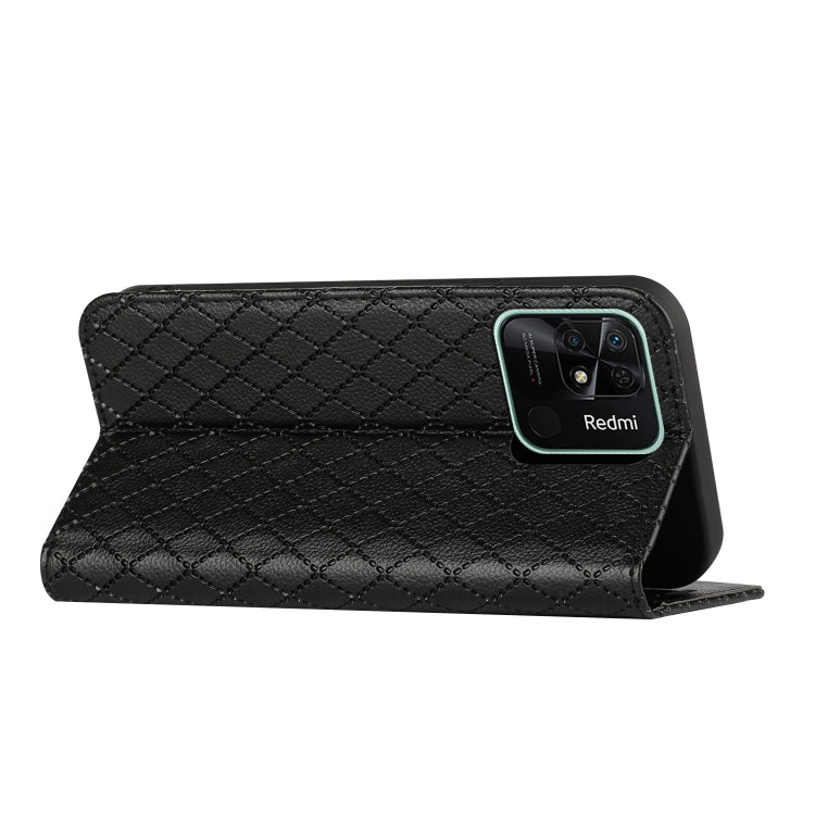 For Xiaomi Redmi 10C S11 RFID Diamond Lattice Flip Leather Phone Case