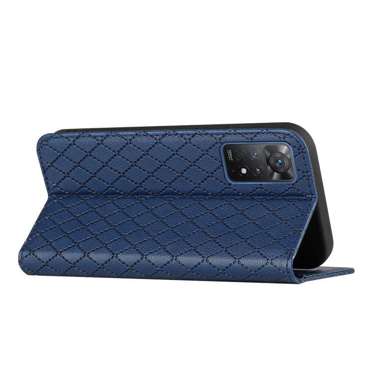 For Xiaomi Redmi Note 11 Pro Global 4G/5G S11 RFID Diamond Lattice Flip Leather Phone Case