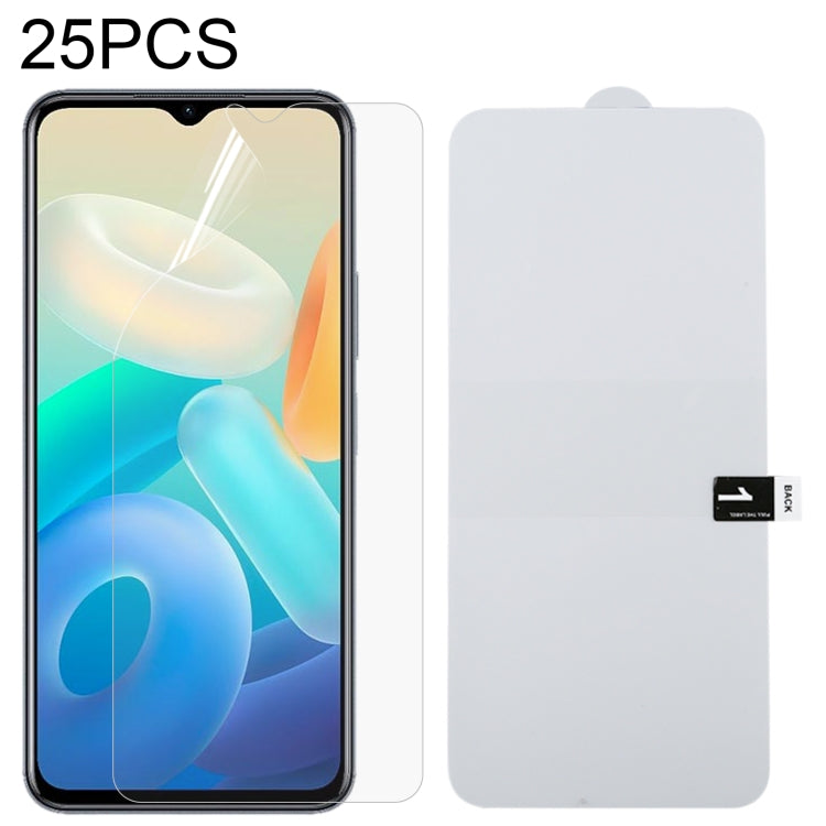 25 PCS Full Screen Protector Explosion-proof Hydrogel Film For vivo Y33t