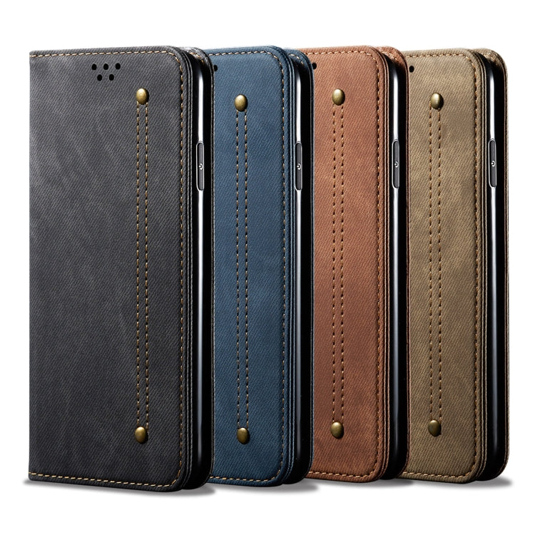 For Huawei Enjoy 50 4G / Nova Y70 Plus / Nova Y70 4G UItra Denim Texture Casual Style Leather Phone Case