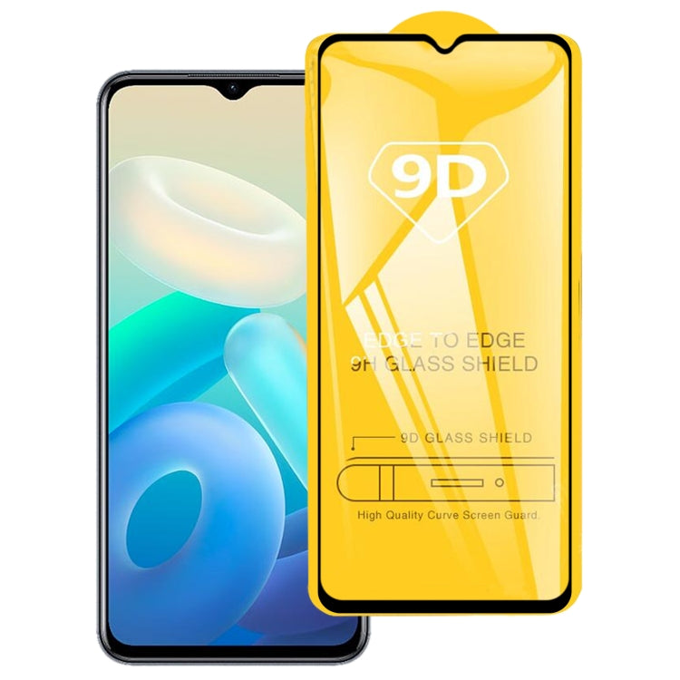9D Full Glue Full Screen Tempered Glass Film For vivo Y75 5G / Y55 / T1 Snapdragon 680