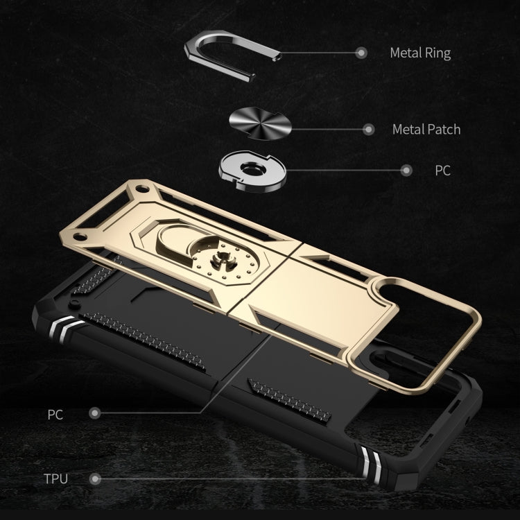 For Samsung Galaxy Z Flip4 Shockproof TPU + PC Phone Case with Holder