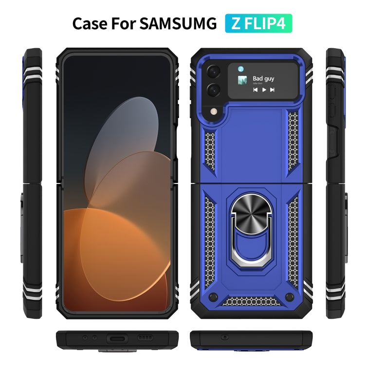 For Samsung Galaxy Z Flip4 Shockproof TPU + PC Phone Case with Holder