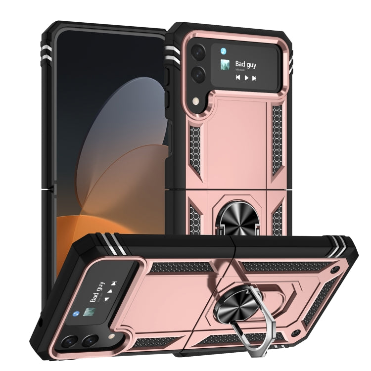For Samsung Galaxy Z Flip4 Shockproof TPU + PC Phone Case with Holder