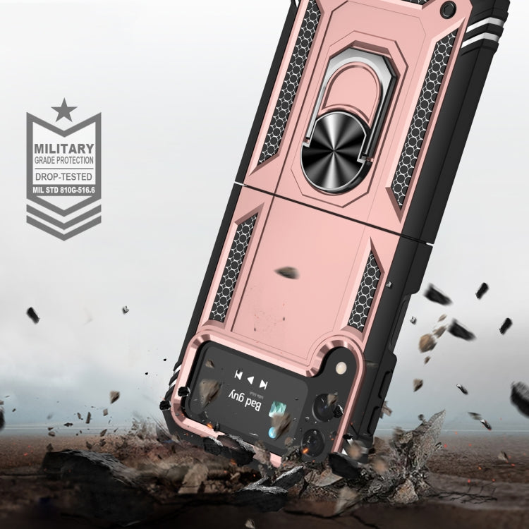 For Samsung Galaxy Z Flip4 Shockproof TPU + PC Phone Case with Holder