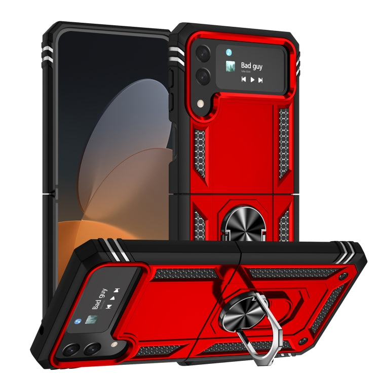 For Samsung Galaxy Z Flip4 Shockproof TPU + PC Phone Case with Holder