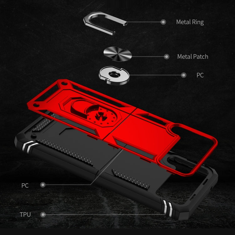 For Samsung Galaxy Z Flip4 Shockproof TPU + PC Phone Case with Holder