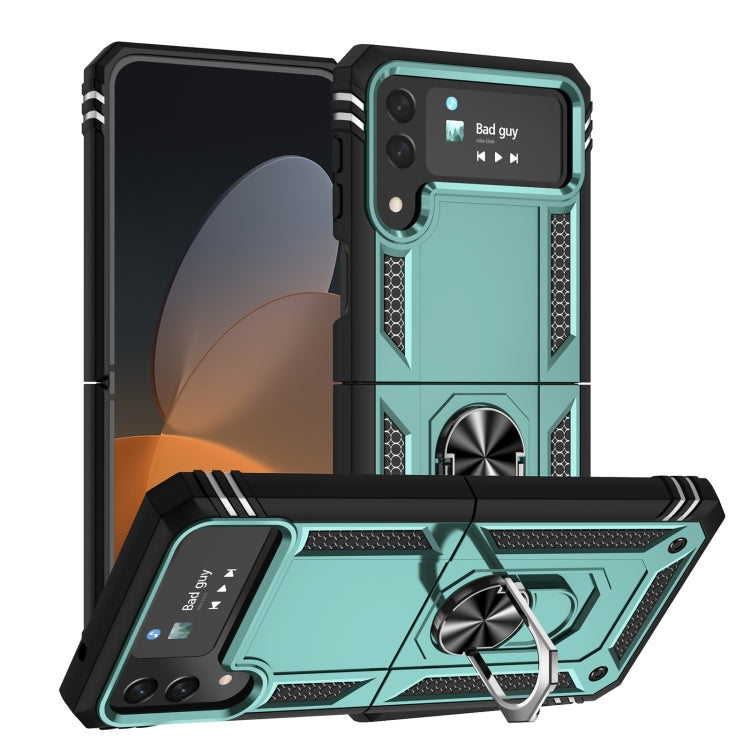 For Samsung Galaxy Z Flip4 Shockproof TPU + PC Phone Case with Holder