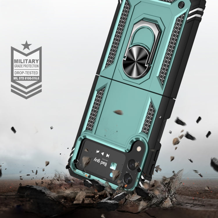 For Samsung Galaxy Z Flip4 Shockproof TPU + PC Phone Case with Holder