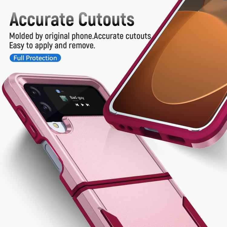 For Samsung Galaxy Z Flip4 Pioneer Armor Heavy Duty PC + TPU Phone Case