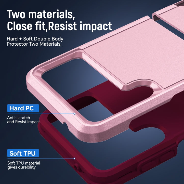 For Samsung Galaxy Z Flip4 Pioneer Armor Heavy Duty PC + TPU Phone Case