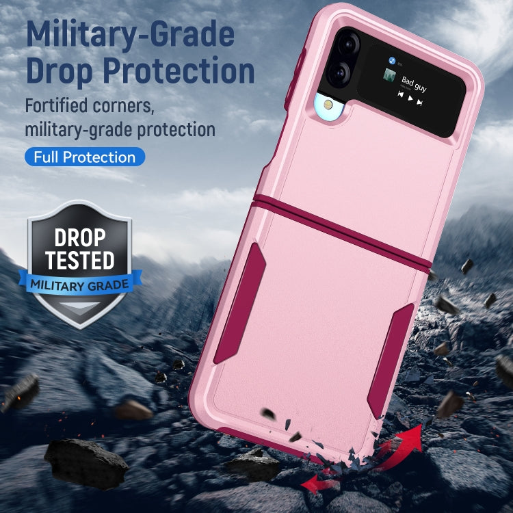 For Samsung Galaxy Z Flip4 Pioneer Armor Heavy Duty PC + TPU Phone Case
