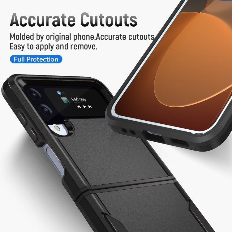 For Samsung Galaxy Z Flip4 Pioneer Armor Heavy Duty PC + TPU Phone Case
