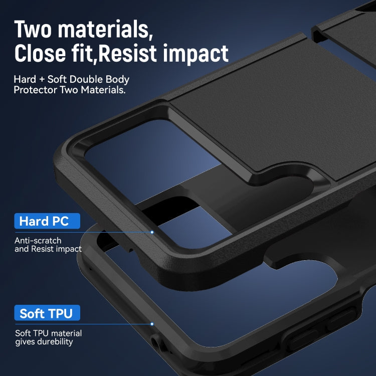 For Samsung Galaxy Z Flip4 Pioneer Armor Heavy Duty PC + TPU Phone Case