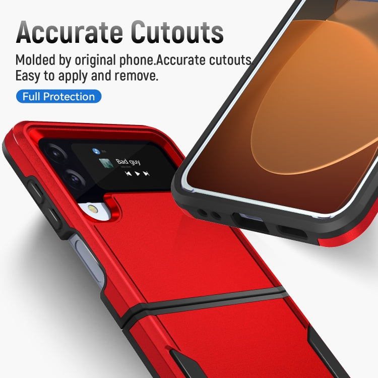 For Samsung Galaxy Z Flip4 Pioneer Armor Heavy Duty PC + TPU Phone Case