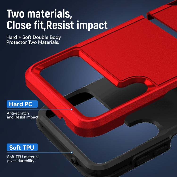 For Samsung Galaxy Z Flip4 Pioneer Armor Heavy Duty PC + TPU Phone Case