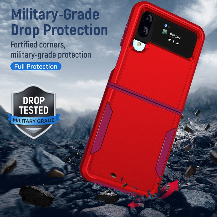 For Samsung Galaxy Z Flip4 Pioneer Armor Heavy Duty PC + TPU Phone Case