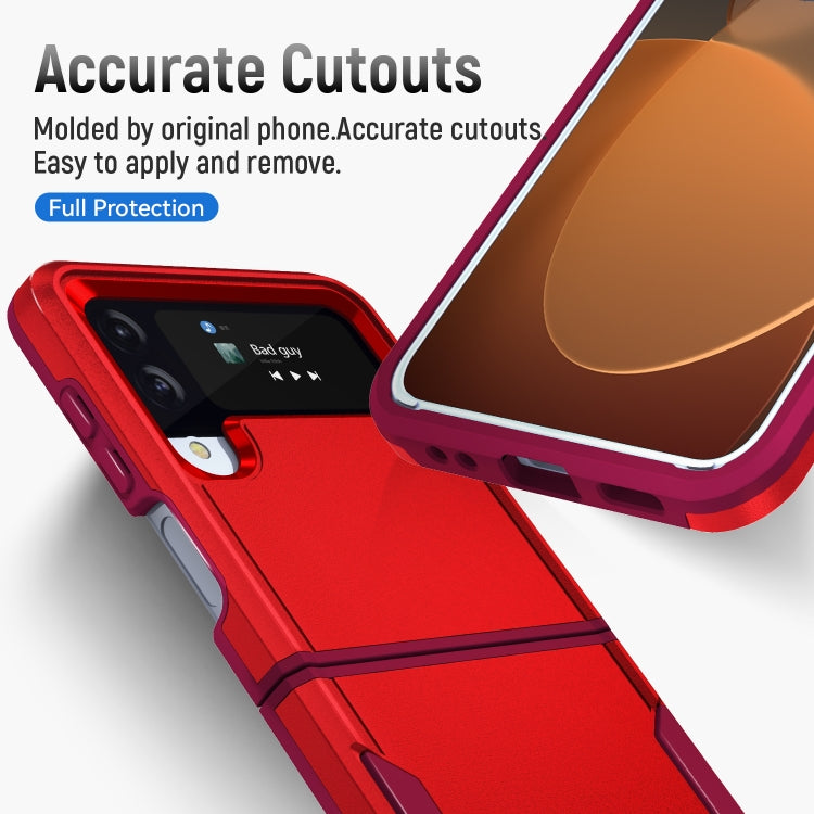 For Samsung Galaxy Z Flip4 Pioneer Armor Heavy Duty PC + TPU Phone Case