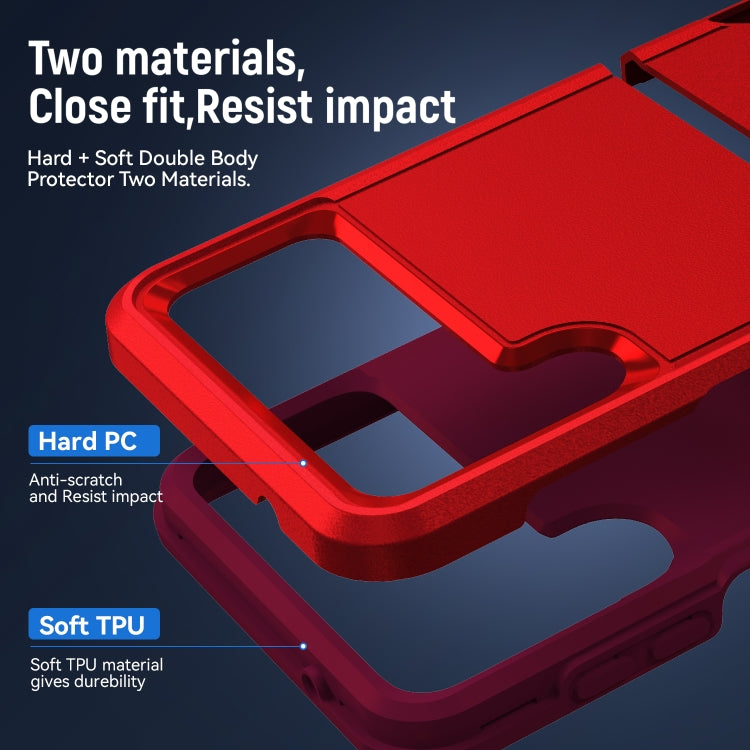 For Samsung Galaxy Z Flip4 Pioneer Armor Heavy Duty PC + TPU Phone Case