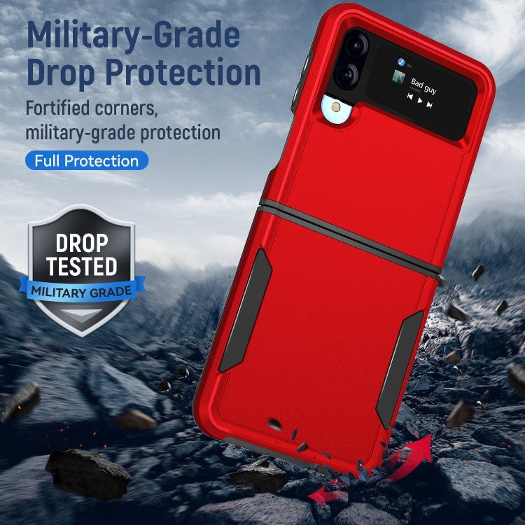 For Samsung Galaxy Z Flip4 Pioneer Armor Heavy Duty PC + TPU Phone Case