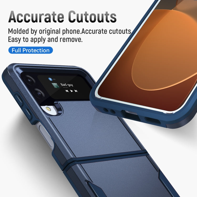 For Samsung Galaxy Z Flip4 Pioneer Armor Heavy Duty PC + TPU Phone Case