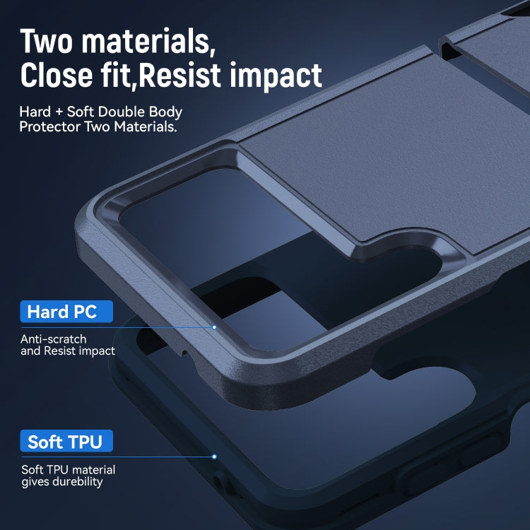 For Samsung Galaxy Z Flip4 Pioneer Armor Heavy Duty PC + TPU Phone Case