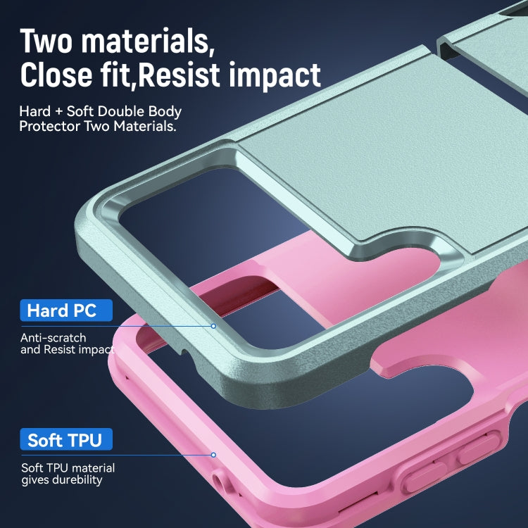 For Samsung Galaxy Z Flip4 Pioneer Armor Heavy Duty PC + TPU Phone Case
