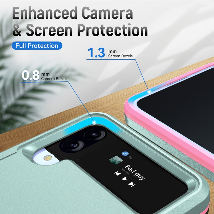 For Samsung Galaxy Z Flip4 Pioneer Armor Heavy Duty PC + TPU Phone Case