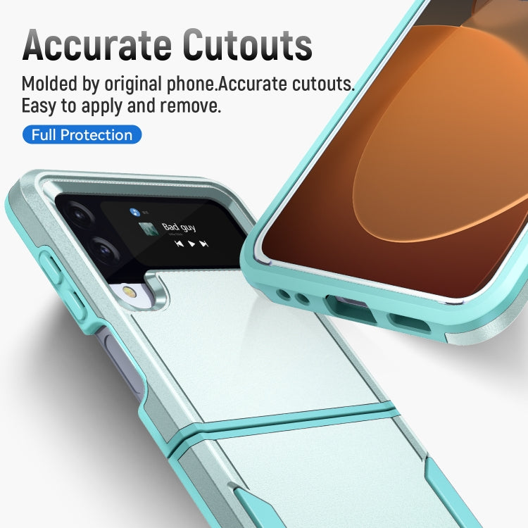 For Samsung Galaxy Z Flip4 Pioneer Armor Heavy Duty PC + TPU Phone Case