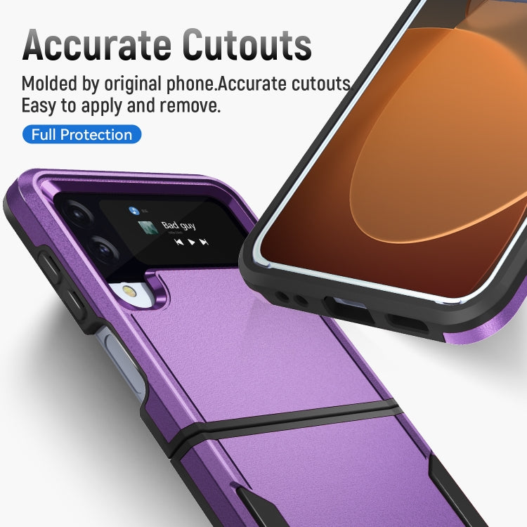 For Samsung Galaxy Z Flip4 Pioneer Armor Heavy Duty PC + TPU Phone Case