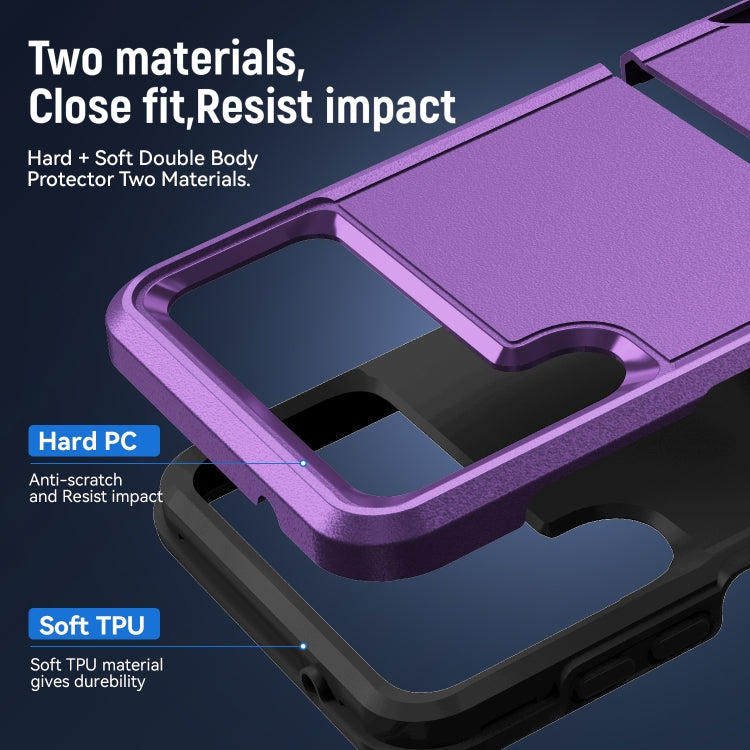 For Samsung Galaxy Z Flip4 Pioneer Armor Heavy Duty PC + TPU Phone Case