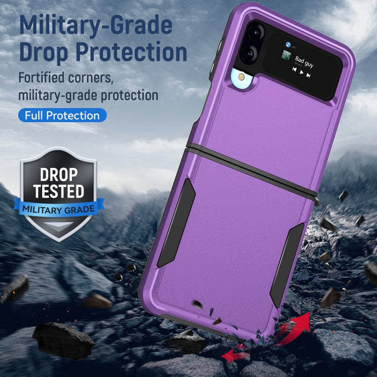 For Samsung Galaxy Z Flip4 Pioneer Armor Heavy Duty PC + TPU Phone Case