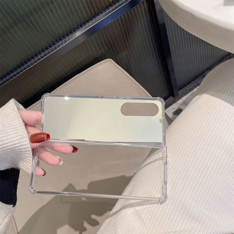 For Samsung Galaxy Z Fold4 Mirror Noodle PC Phone Case