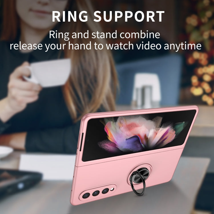 For Samsung Galaxy Z Fold4 Armor Ring Holder Phone Case