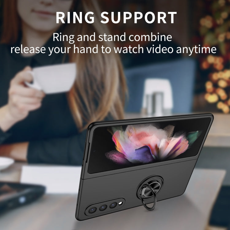 For Samsung Galaxy Z Fold4 Armor Ring Holder Phone Case