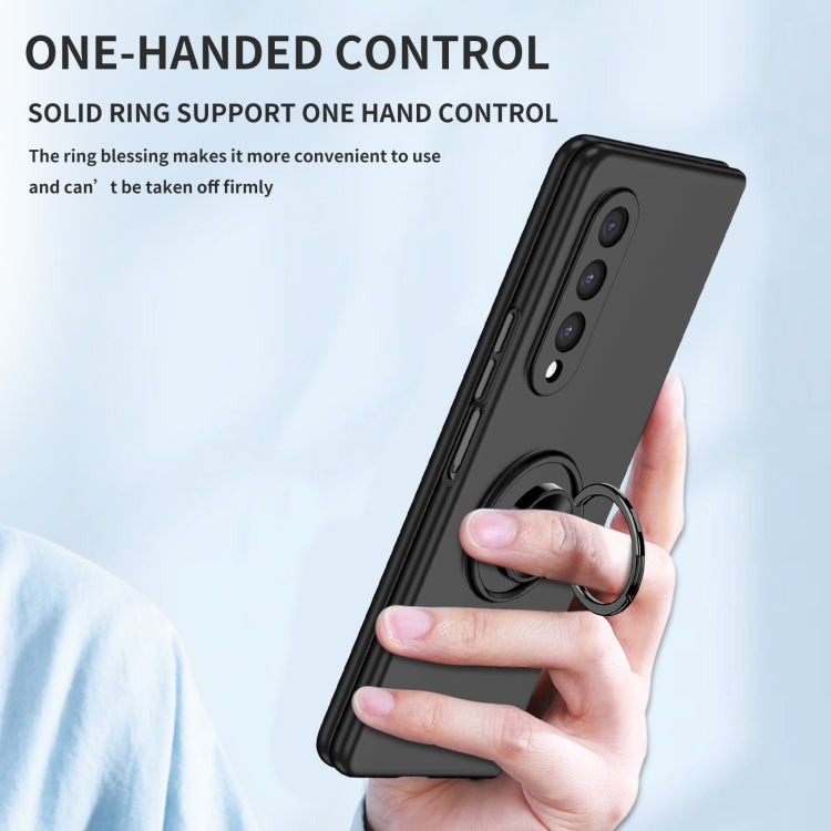 For Samsung Galaxy Z Fold4 Armor Ring Holder Phone Case
