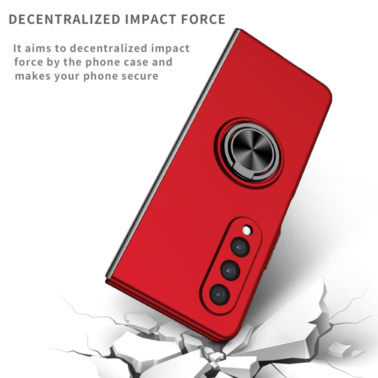 For Samsung Galaxy Z Fold4 Armor Ring Holder Phone Case