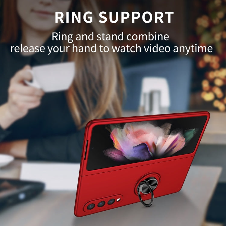 For Samsung Galaxy Z Fold4 Armor Ring Holder Phone Case