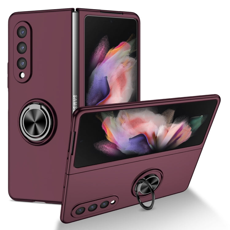For Samsung Galaxy Z Fold4 Armor Ring Holder Phone Case
