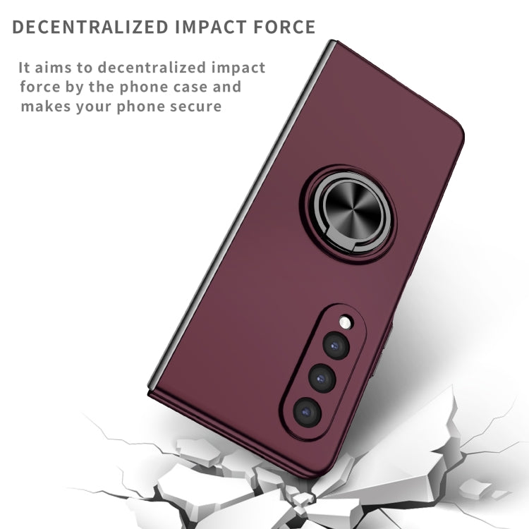 For Samsung Galaxy Z Fold4 Armor Ring Holder Phone Case