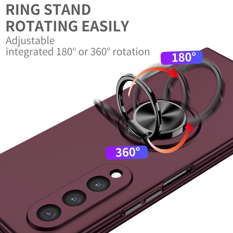 For Samsung Galaxy Z Fold4 Armor Ring Holder Phone Case
