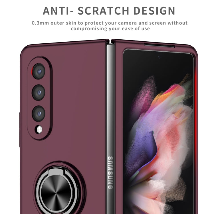 For Samsung Galaxy Z Fold4 Armor Ring Holder Phone Case